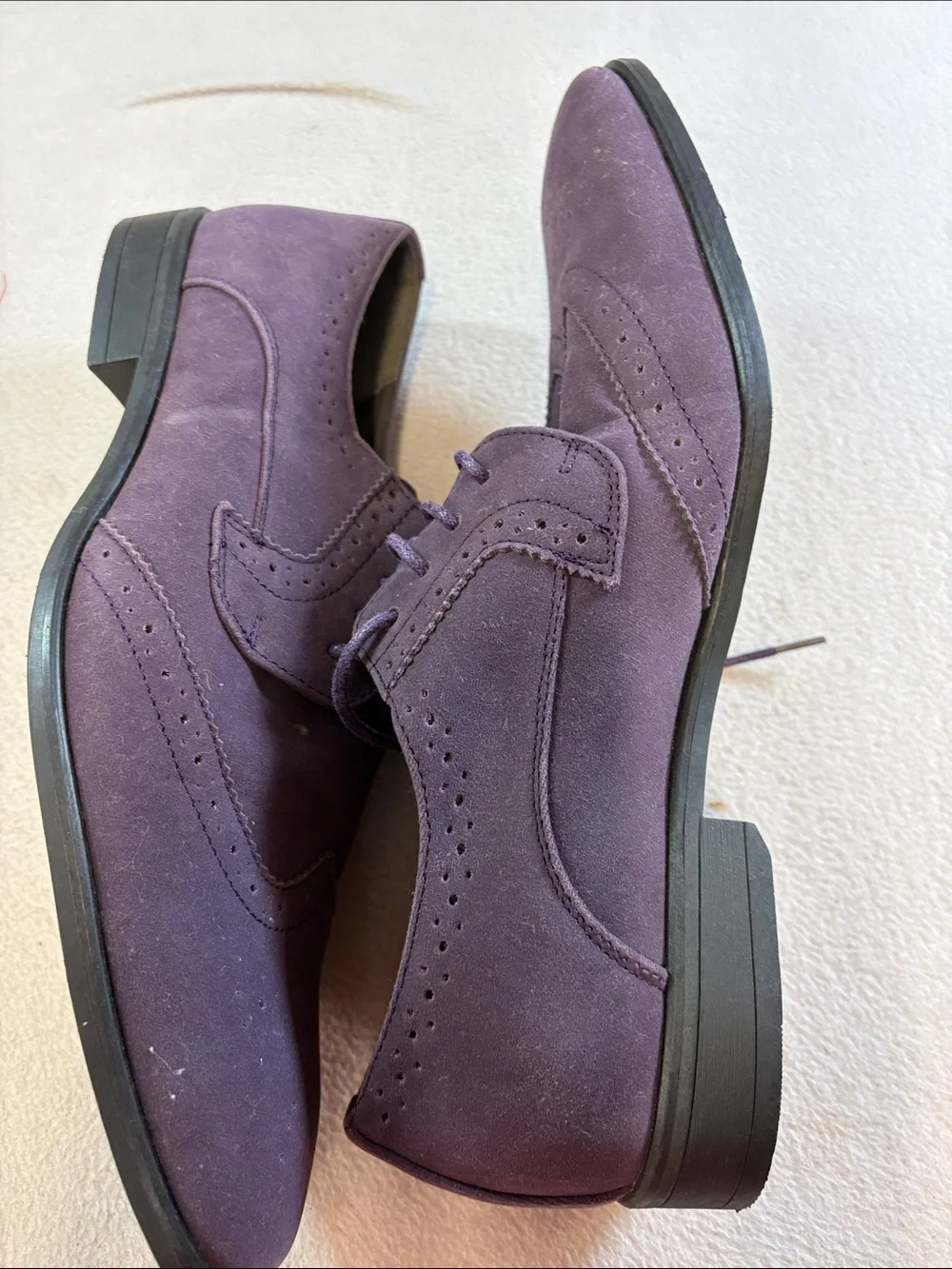 Bravo purple suede